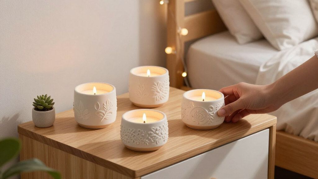 decorative candle holders for dorm