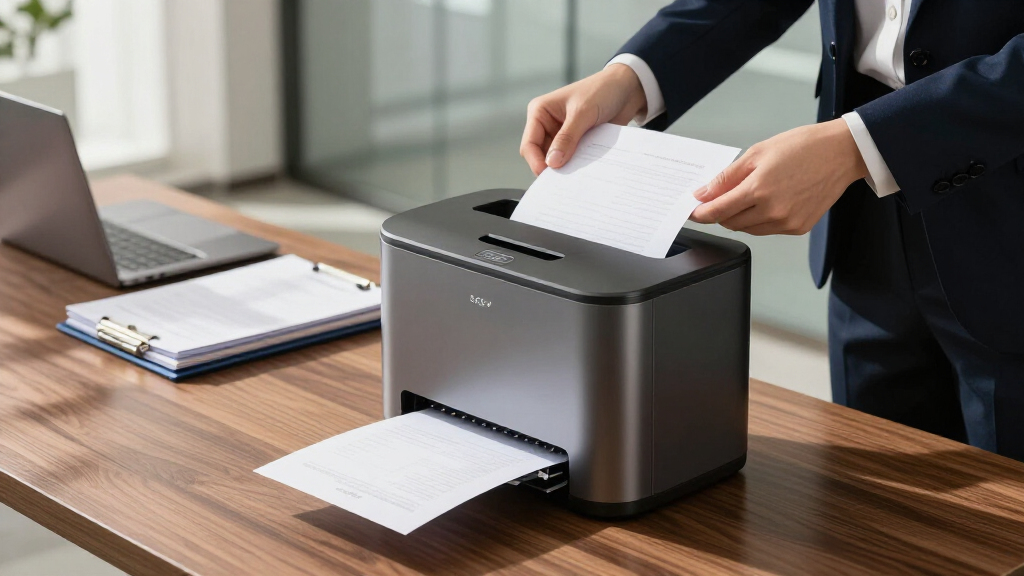 P5 paper shredder for confidential records