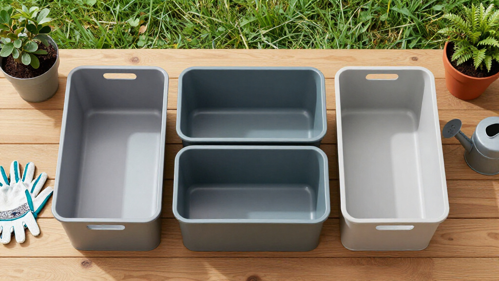 garden organization storage bins