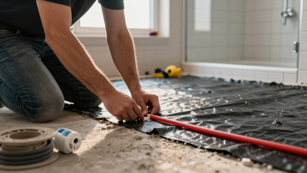 best basement bathroom floor heating kits
