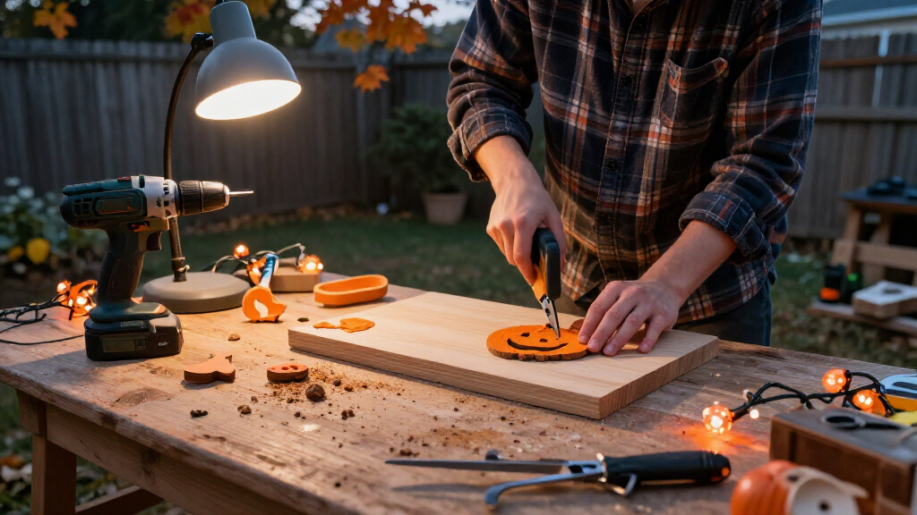 Halloween woodworking project supplies