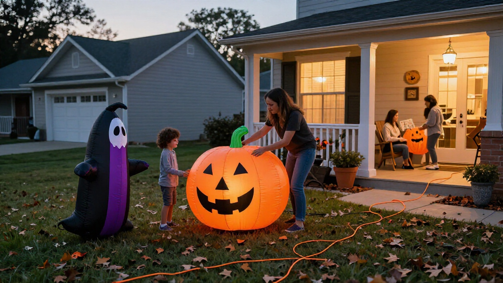 Halloween inflatable yard decorations