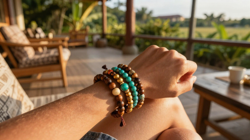boho stack bracelets