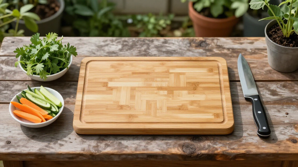 portable cutting board bamboo