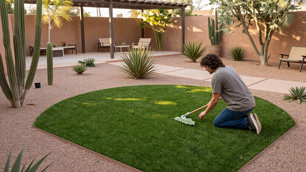 best artificial turf for small desert yards