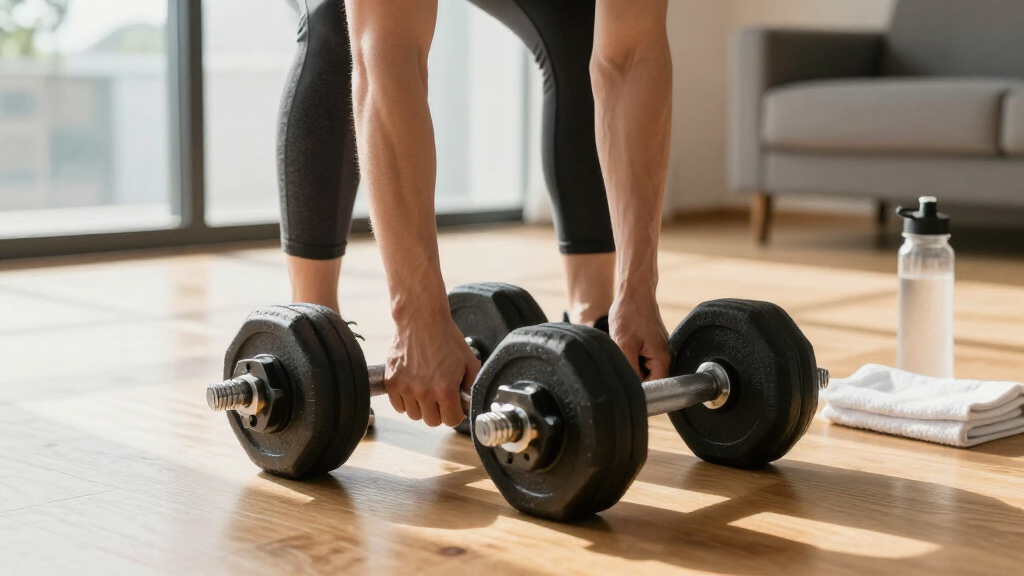 adjustable dumbbell set