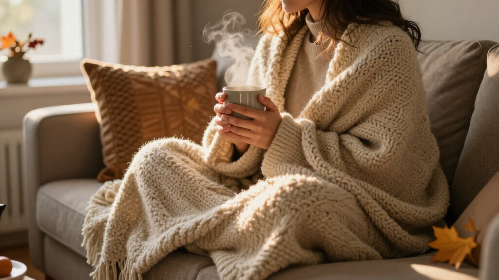cozy fall throw blankets