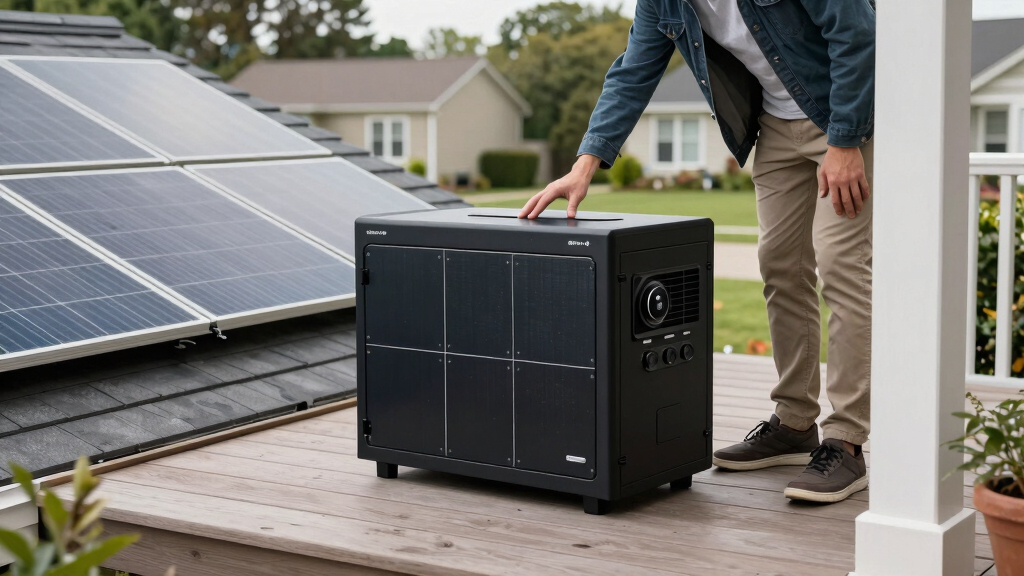 solar-powered backup generators