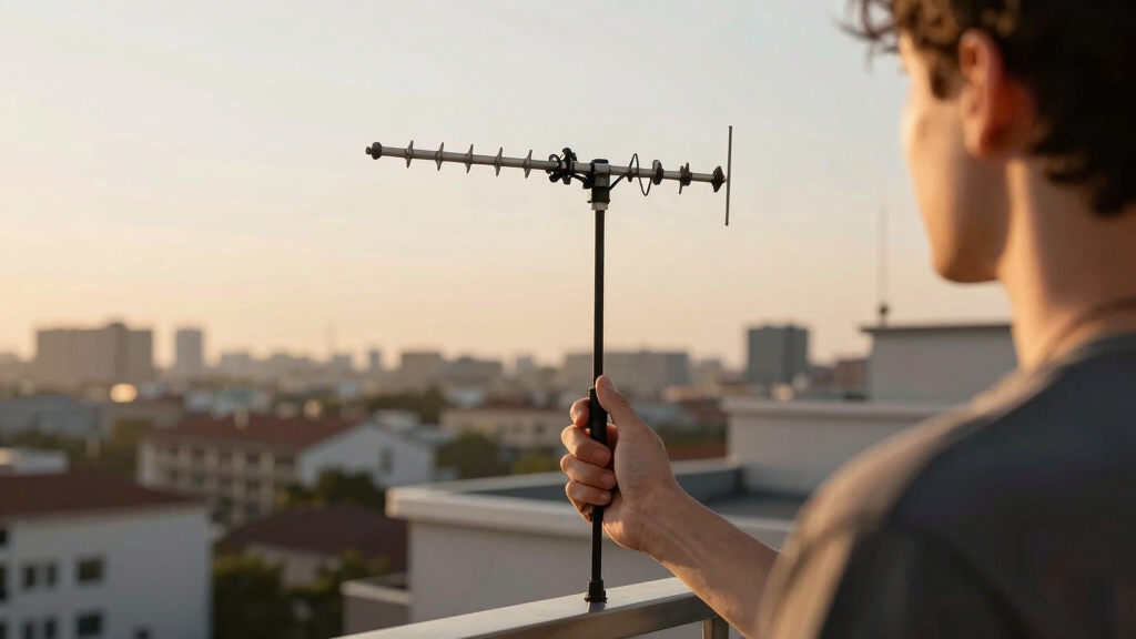 outdoor antenna for news reception