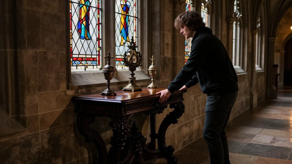 console tables for gothic hallways