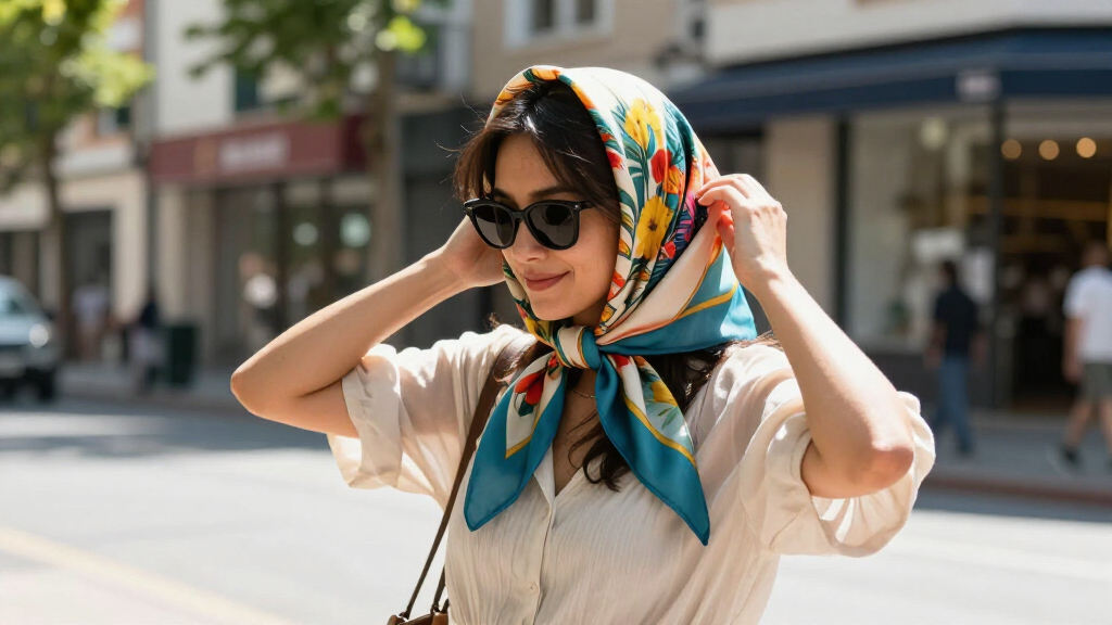 printed silk headscarves