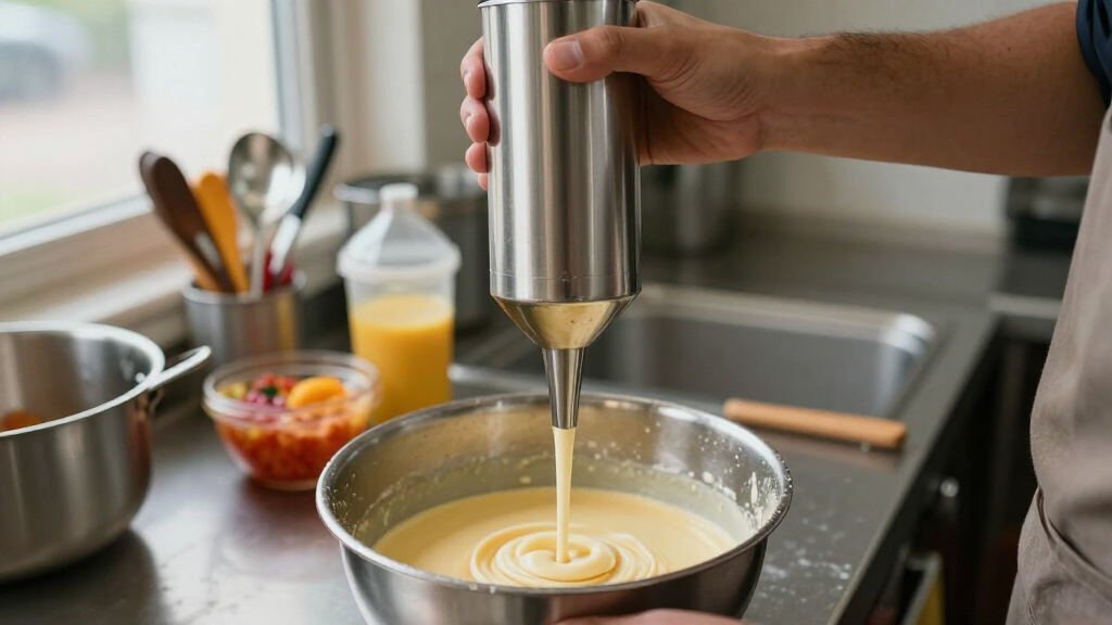 commercial stainless steel batter dispenser