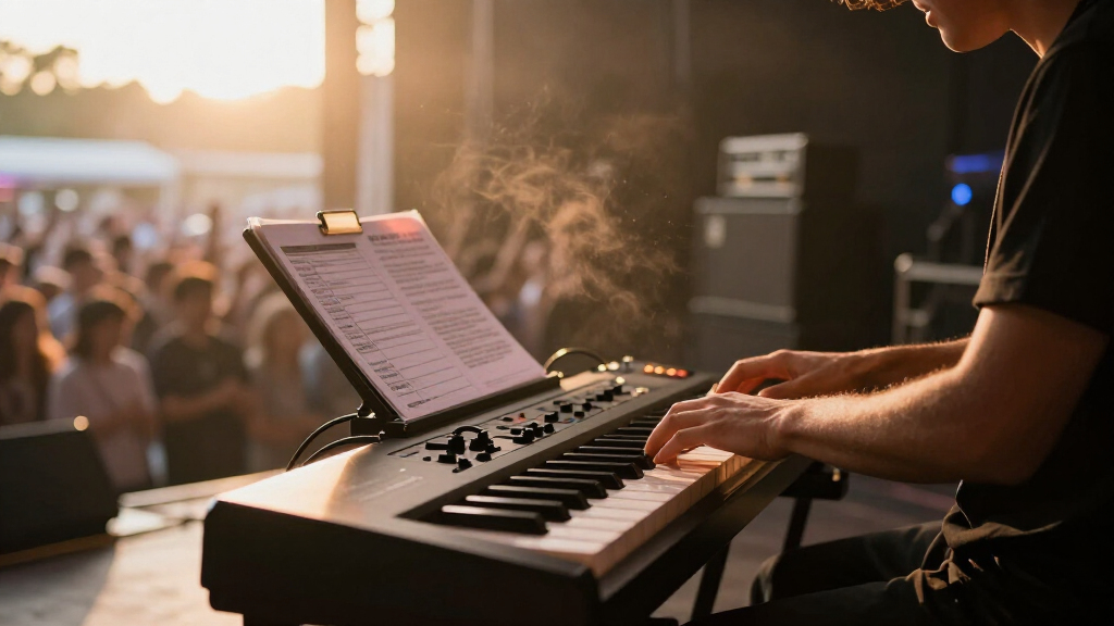 stage keyboard for live performance