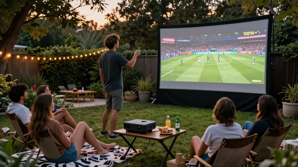 best projector for 150 inch sports screen