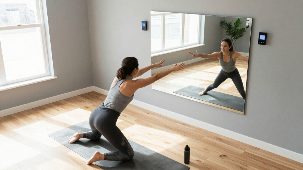 best smart fitness mirror for stretching room