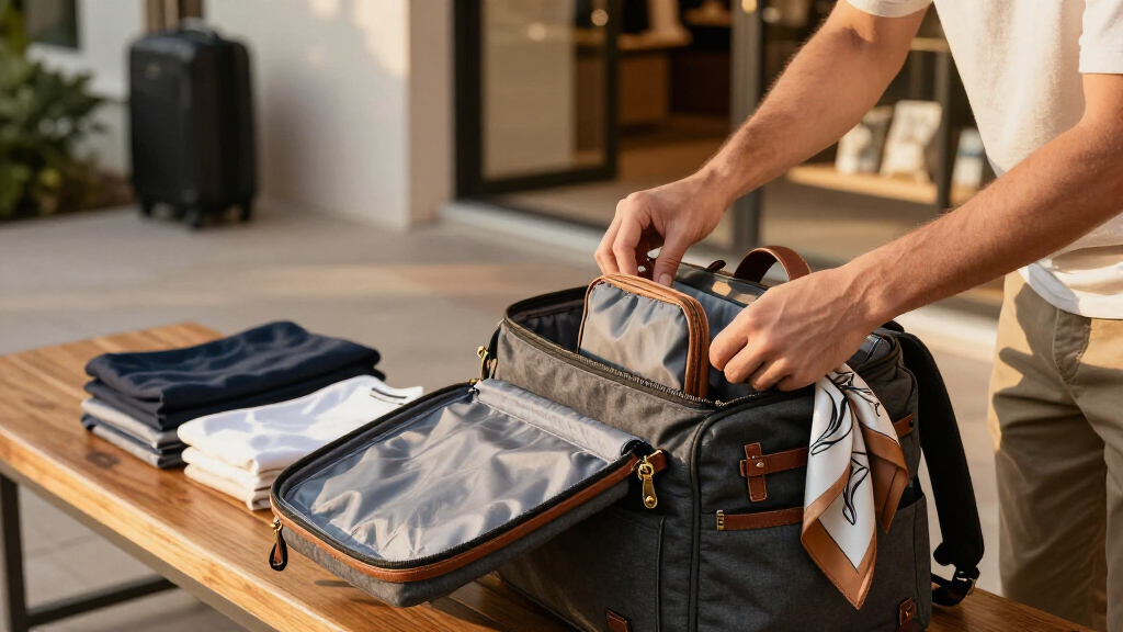 premium travel backpack organizers for luxury travel