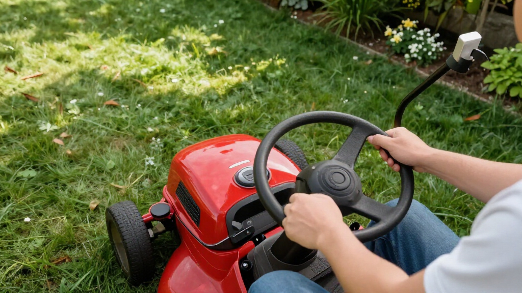 riding lawn mower
