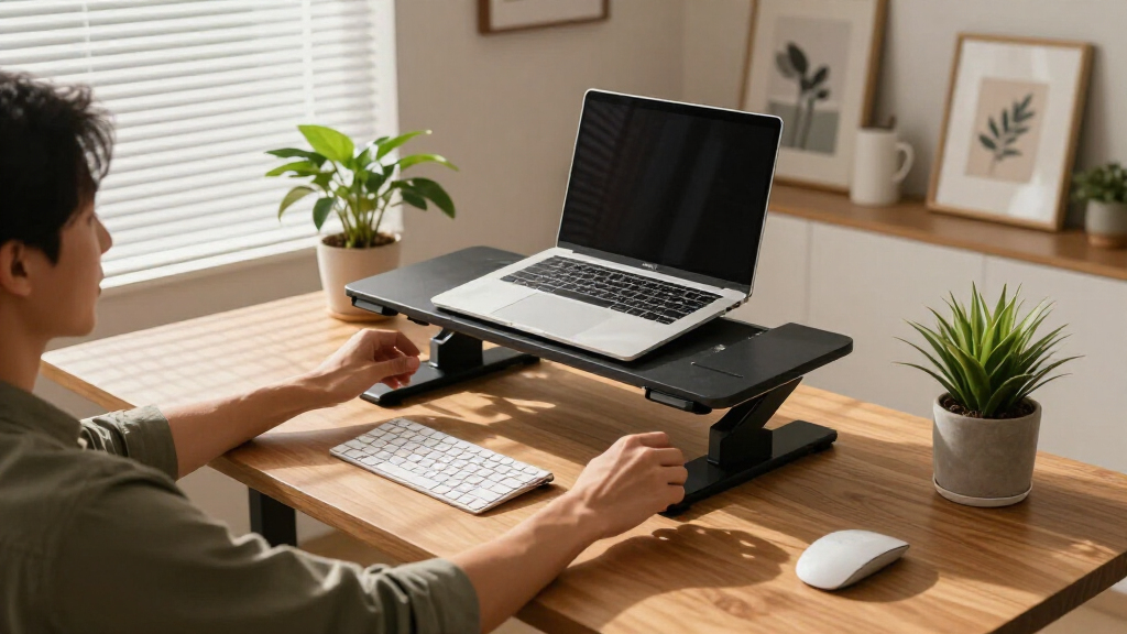ergonomic standing desk converter