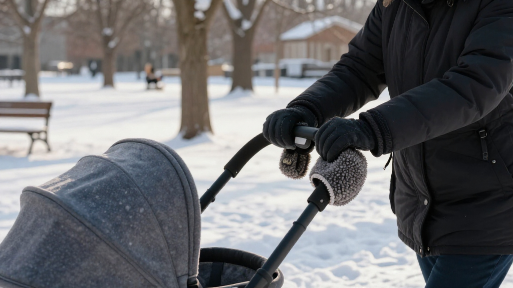 stroller hand muff winter walks