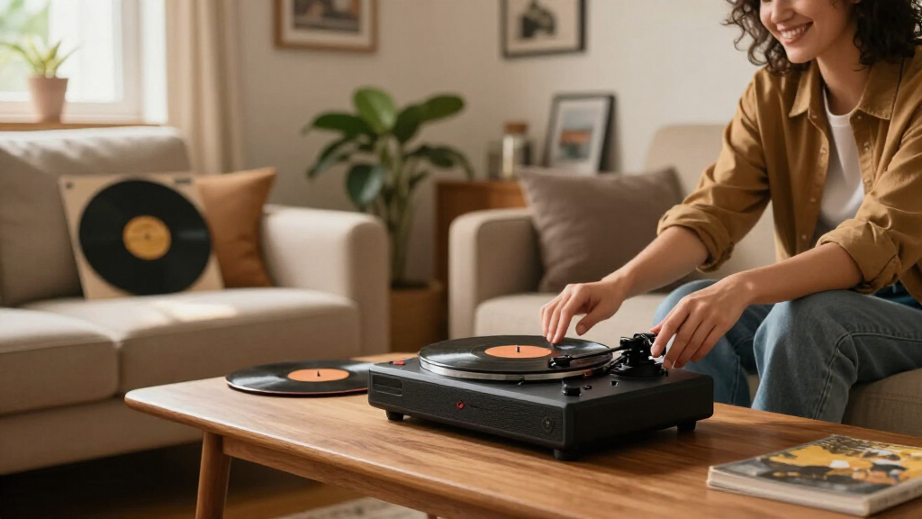bluetooth turntable with speakers