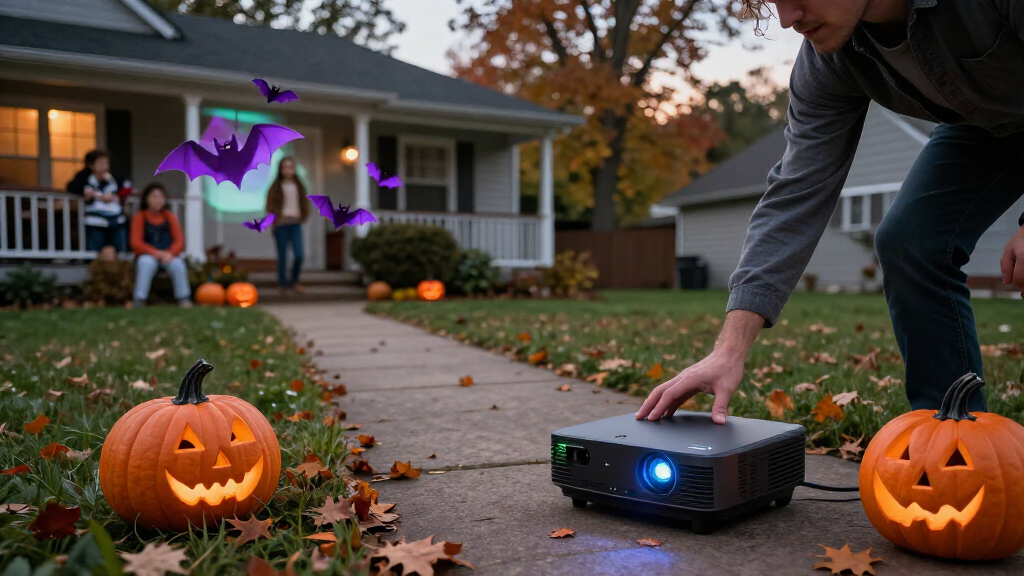 AI Halloween decoration projectors