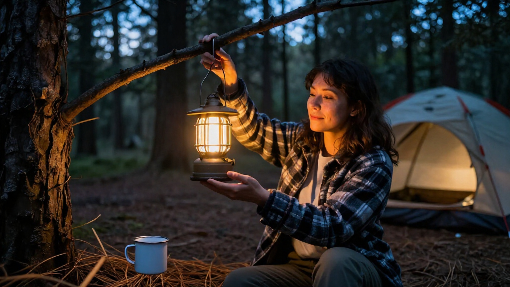 camping lanterns for spooky ambiance