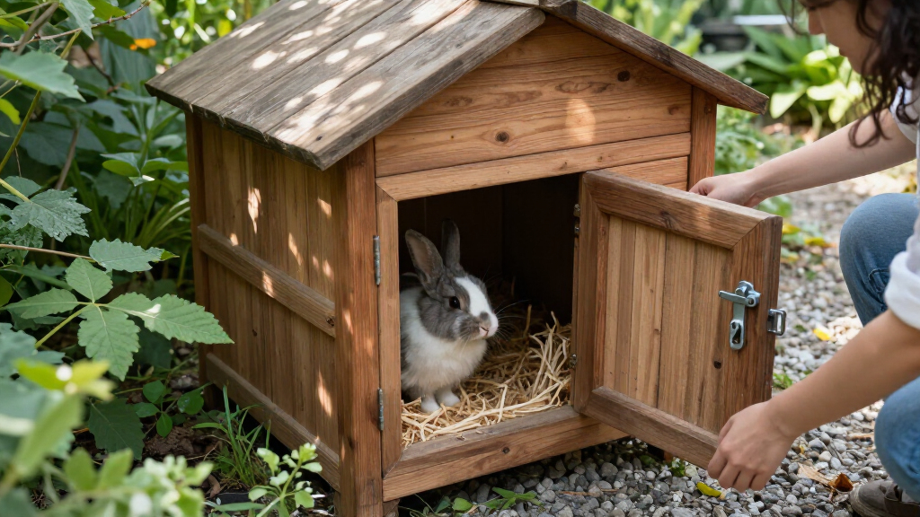 rabbit hutch large