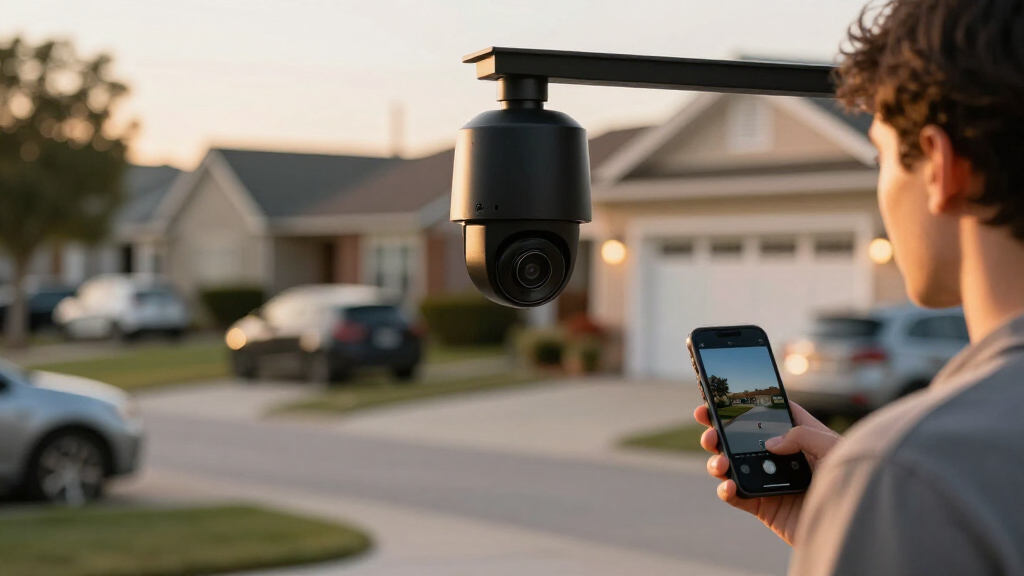 security camera system with vehicle detection