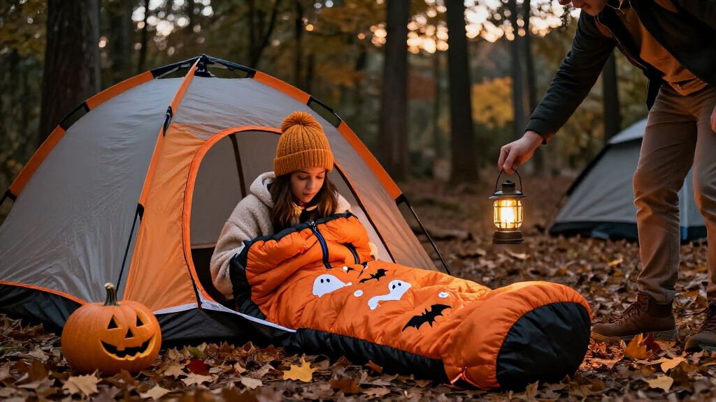 Halloween camping sleeping bags