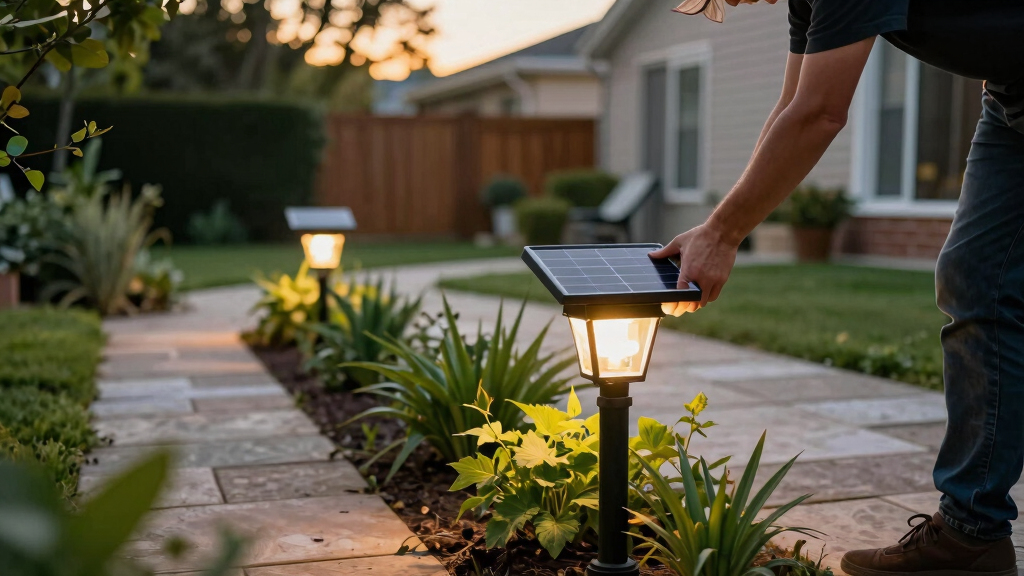 solar-powered outdoor lights