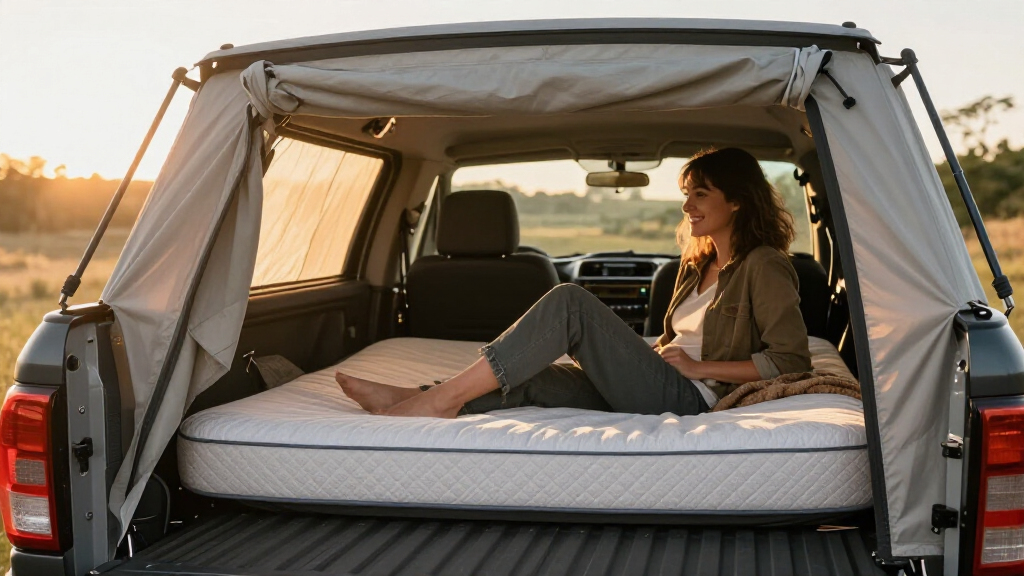 truck bed tents with built in mattress