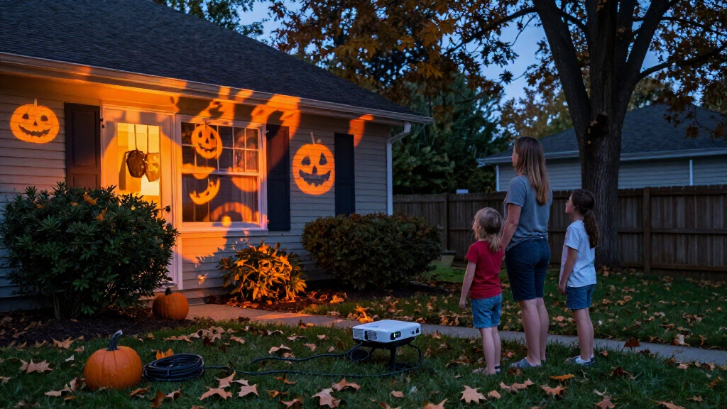 Halloween outdoor projector lights
