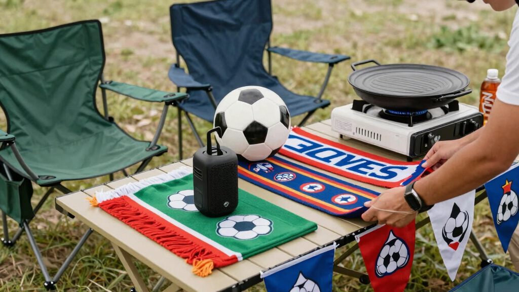 soccer fan tailgating gear