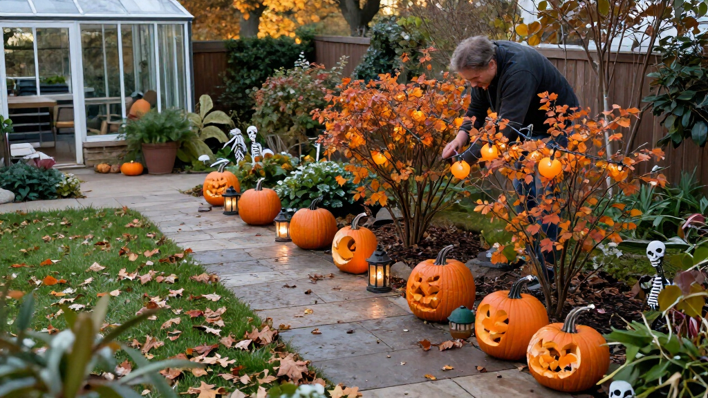 Halloween outdoor garden decorations