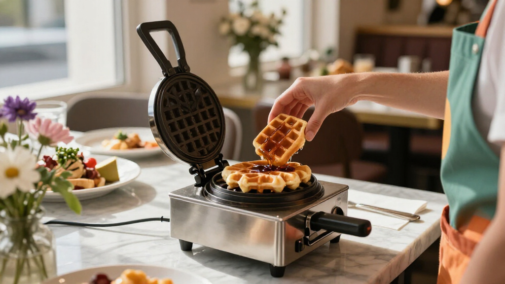 commercial waffle maker for brunch service