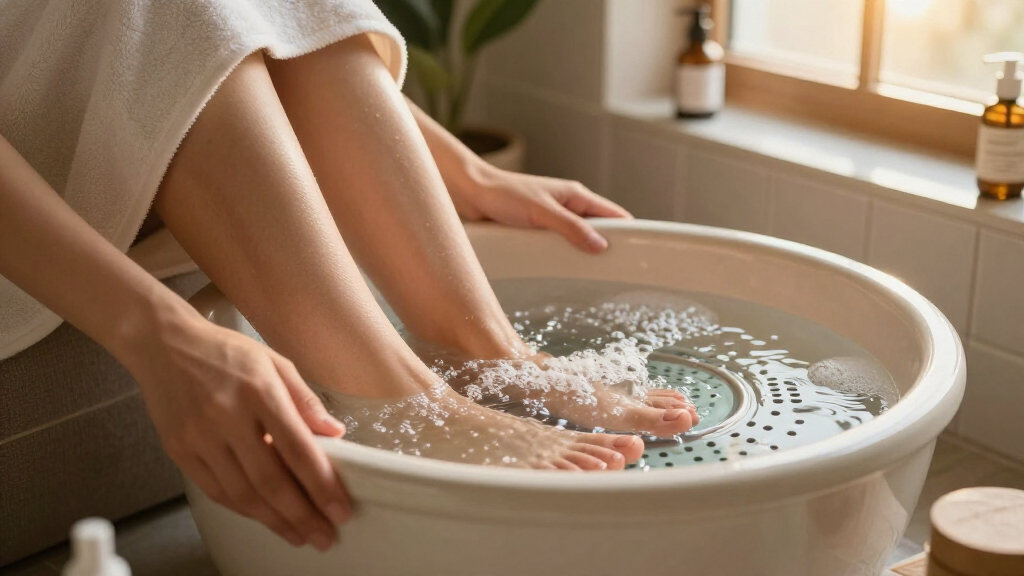 pedicure foot spa with heat and jets