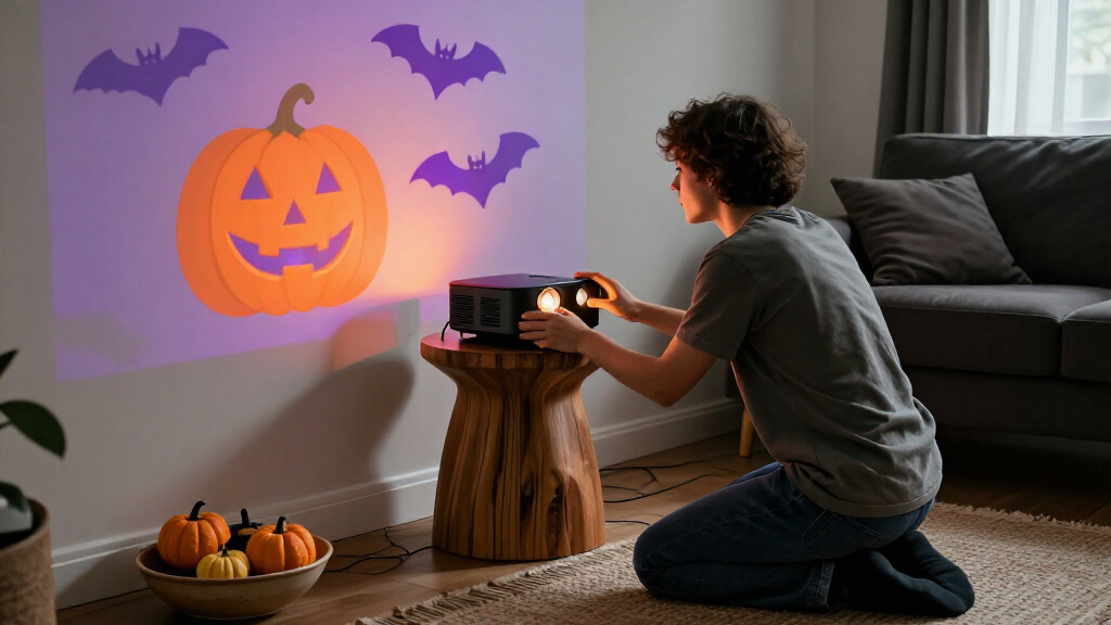 Halloween projector lights for home decor
