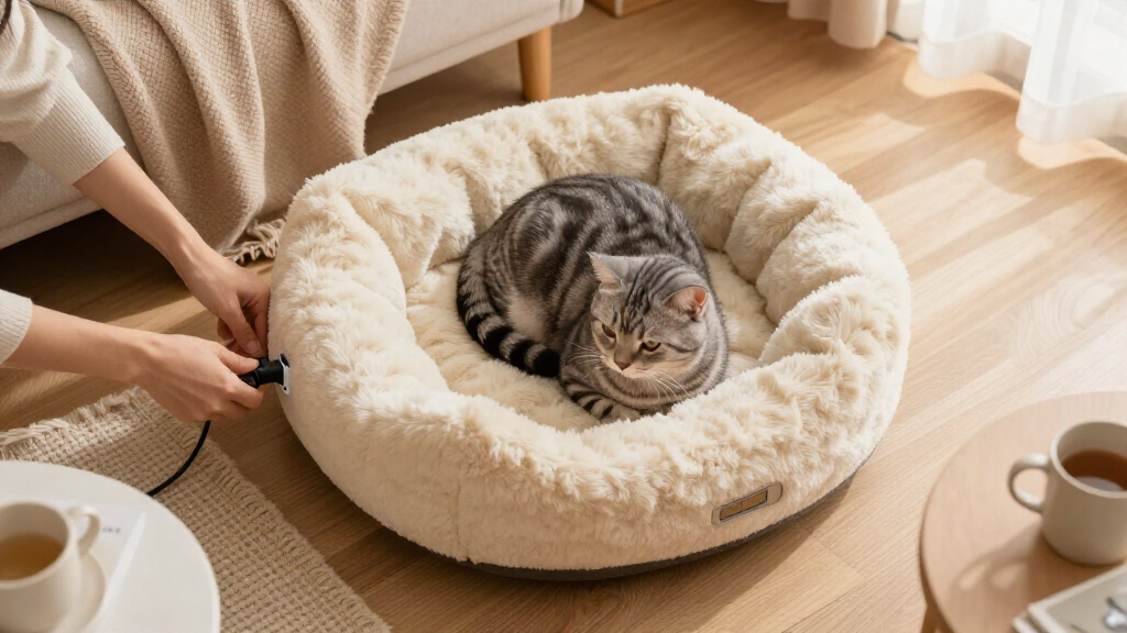heated cat beds