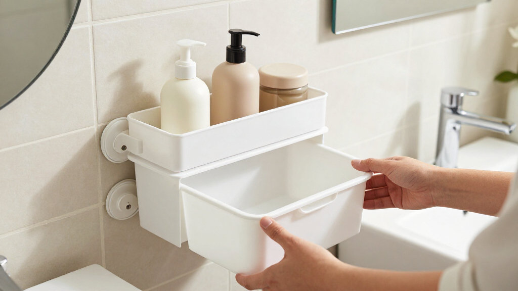 best renter-friendly bathroom storage