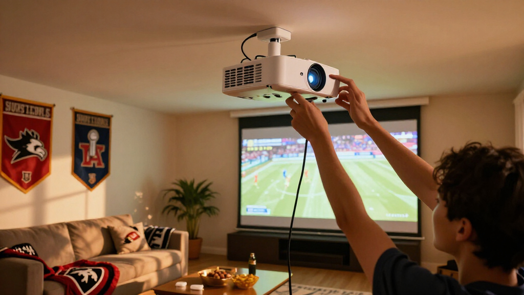 best short throw projector for Super Bowl room
