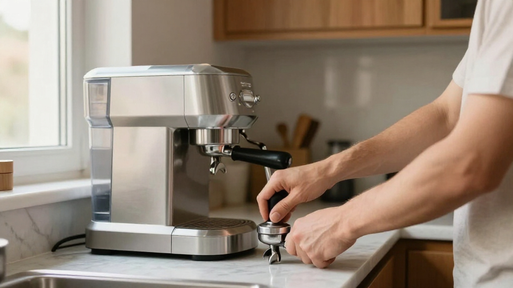 espresso machine with grinder
