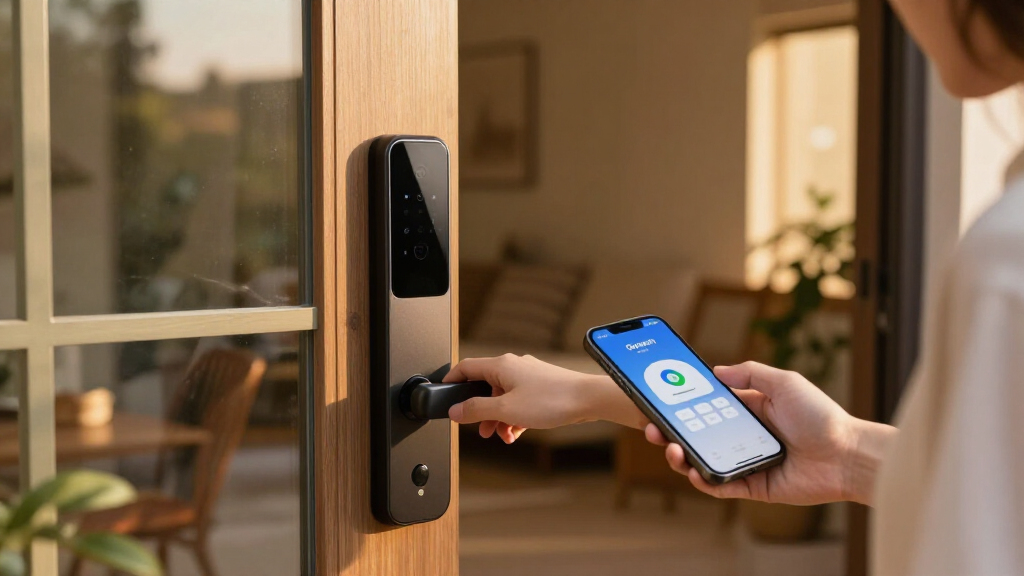 smart lock with door sensor and open alerts