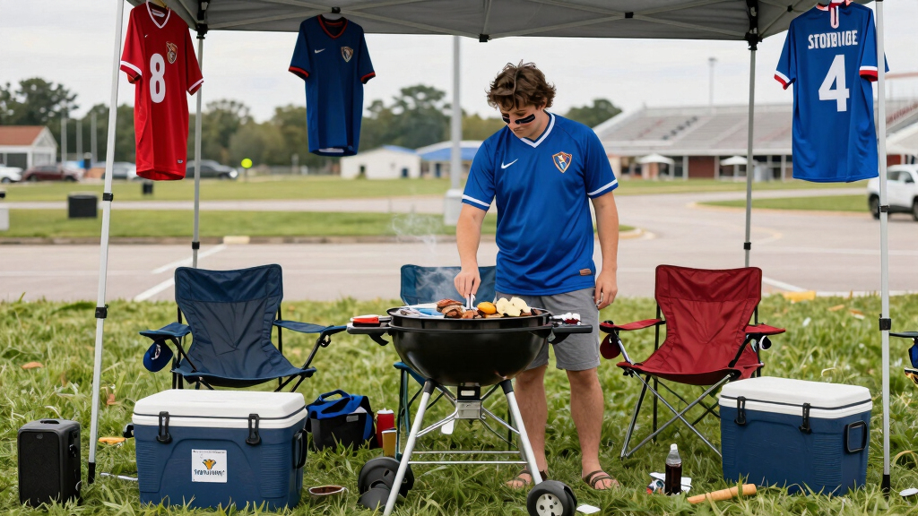 soccer fan tailgating gear