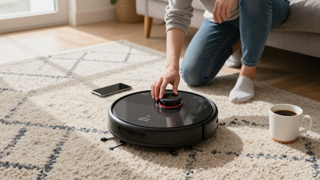 automatic vacuum robot for carpets