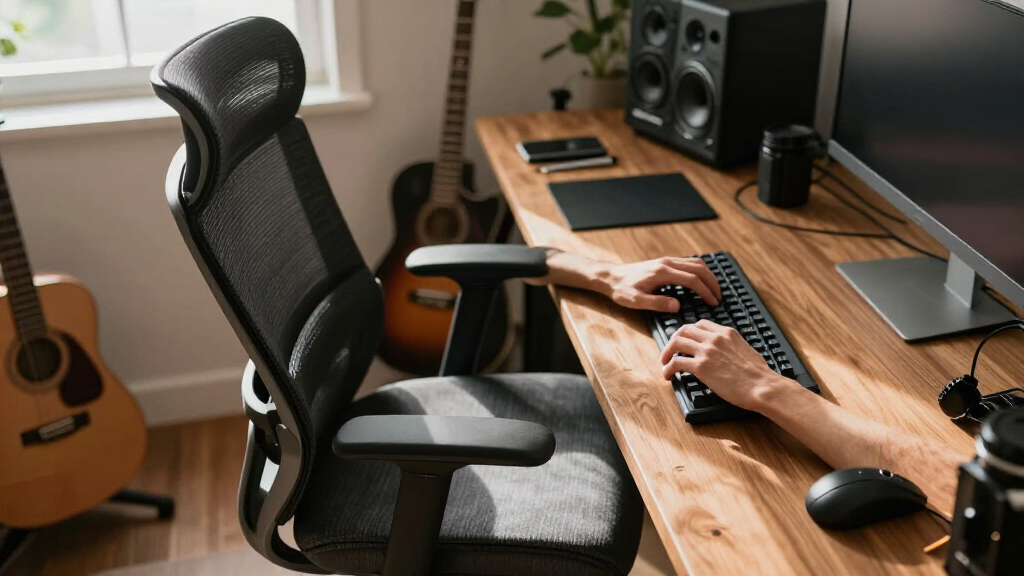 armless office chair