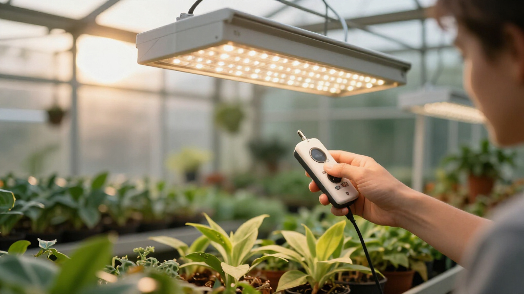 led grow light with controller and dimmer