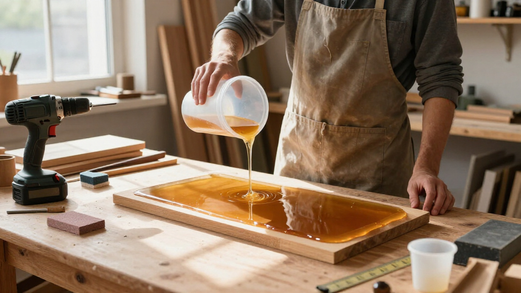 deep pour epoxy resin kit for slabs for a small shop