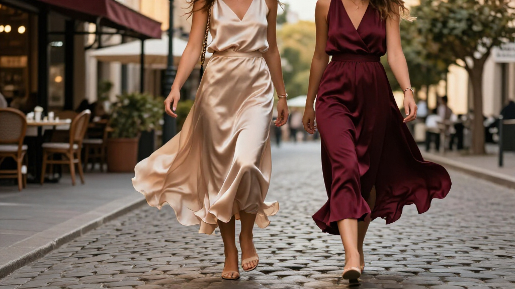 best silk and satin skirts