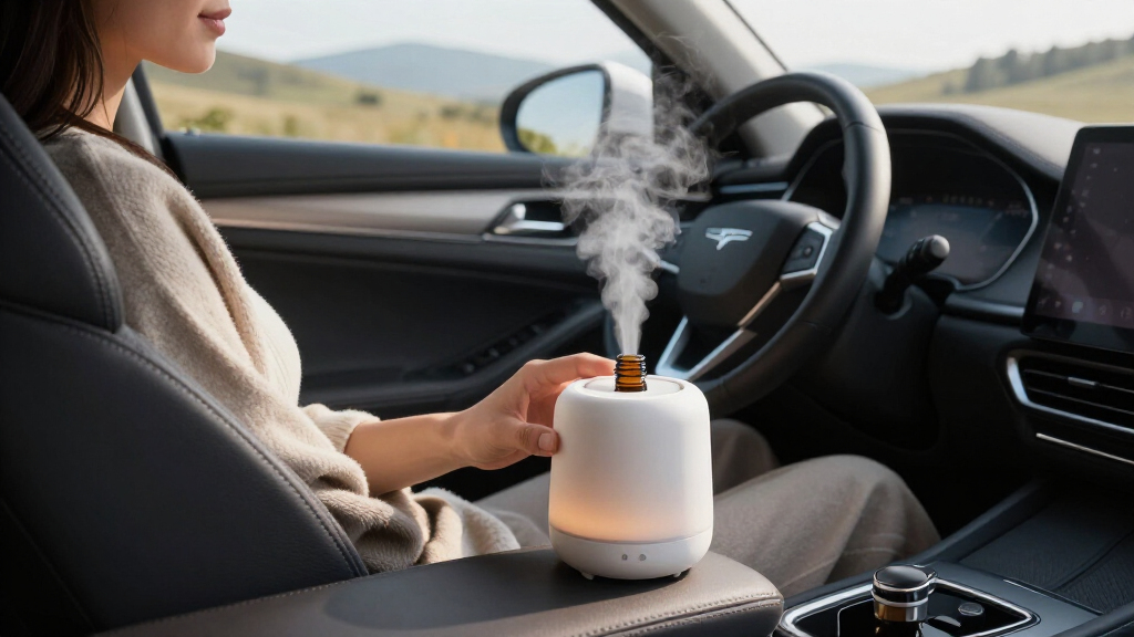 aromatherapy car humidifier cupholder