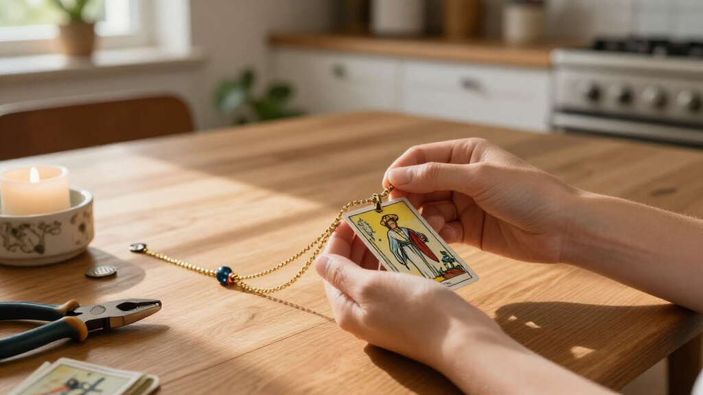 tarot card necklaces